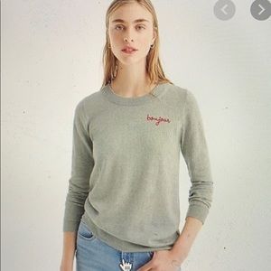 J. Crew Bonjour Tippi Sweater in gray